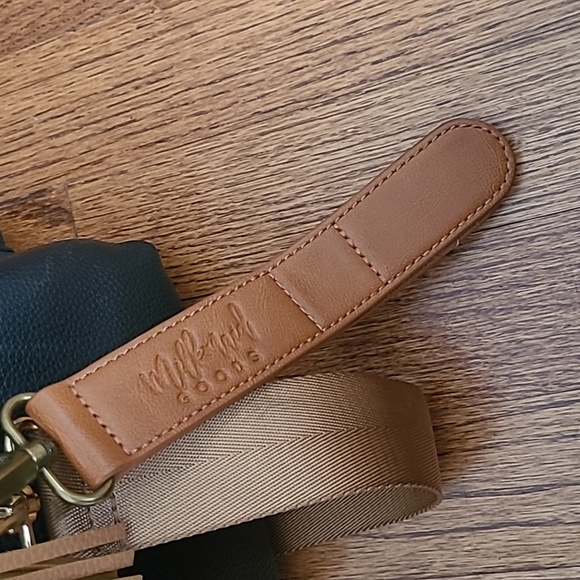 Milkmaid Black and Tan Backpack Diaper Bag - Picture 9 of 13